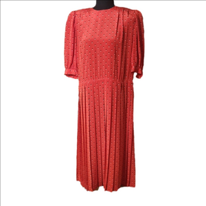 Vintage Liz Claiborne Red Dress, Size 8
